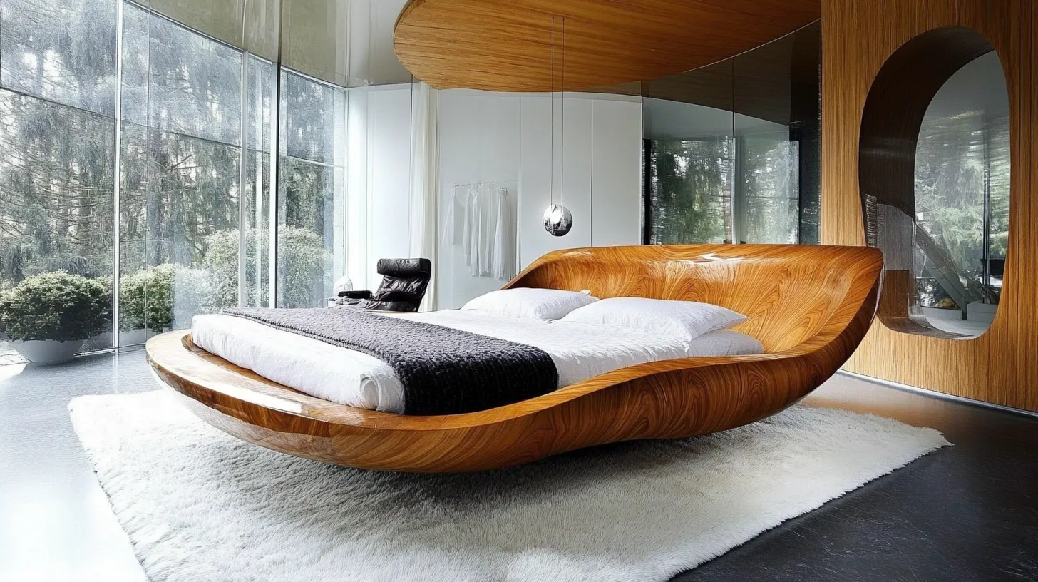 modern wooden bed designs sleek and stylish