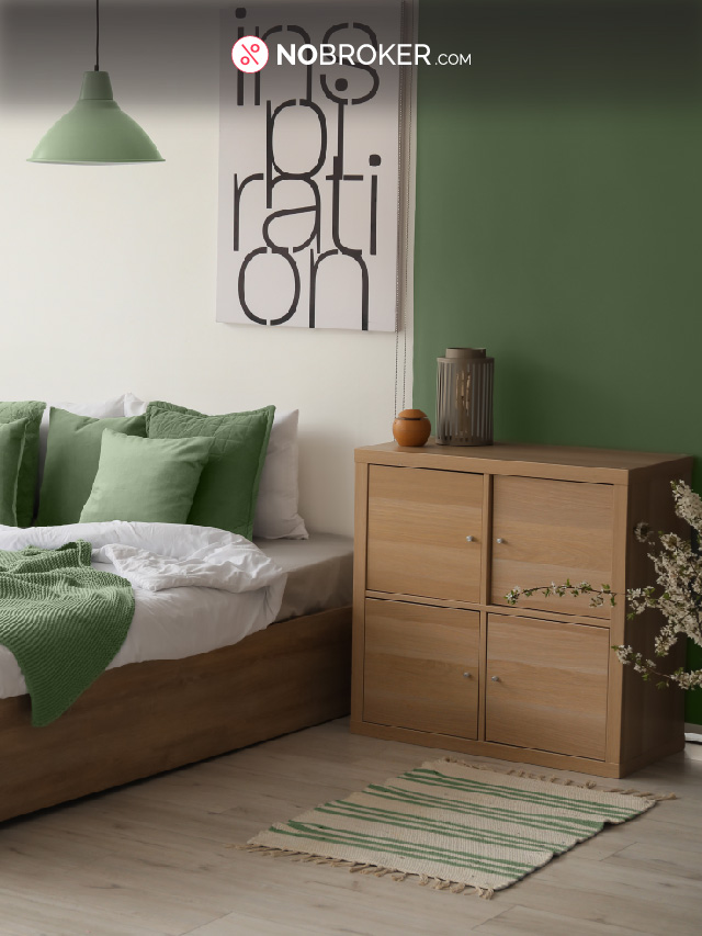 Beautiful Two Colour Combinations for Bedroom Walls - The NoBroker