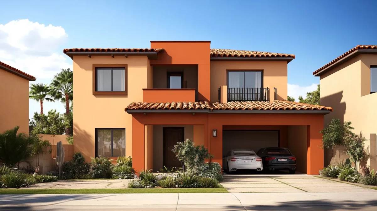 desert dream front elevation colour combination