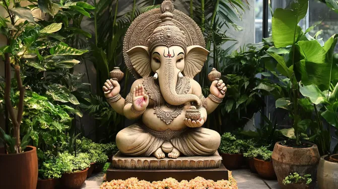 eco friendly ganpati decoration ideas for home