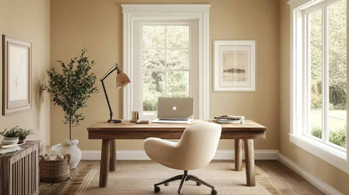 soft beige small office paint colors