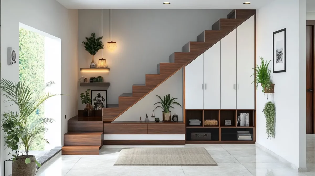 usage of space under the stairs