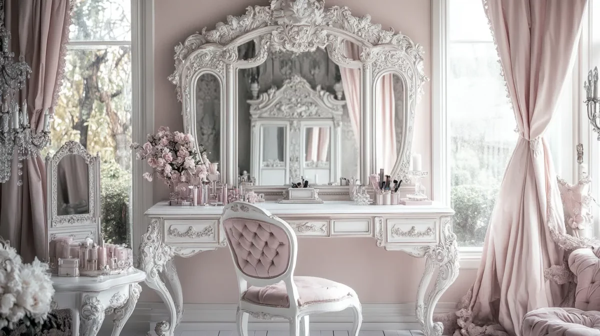 vintage dressing table design