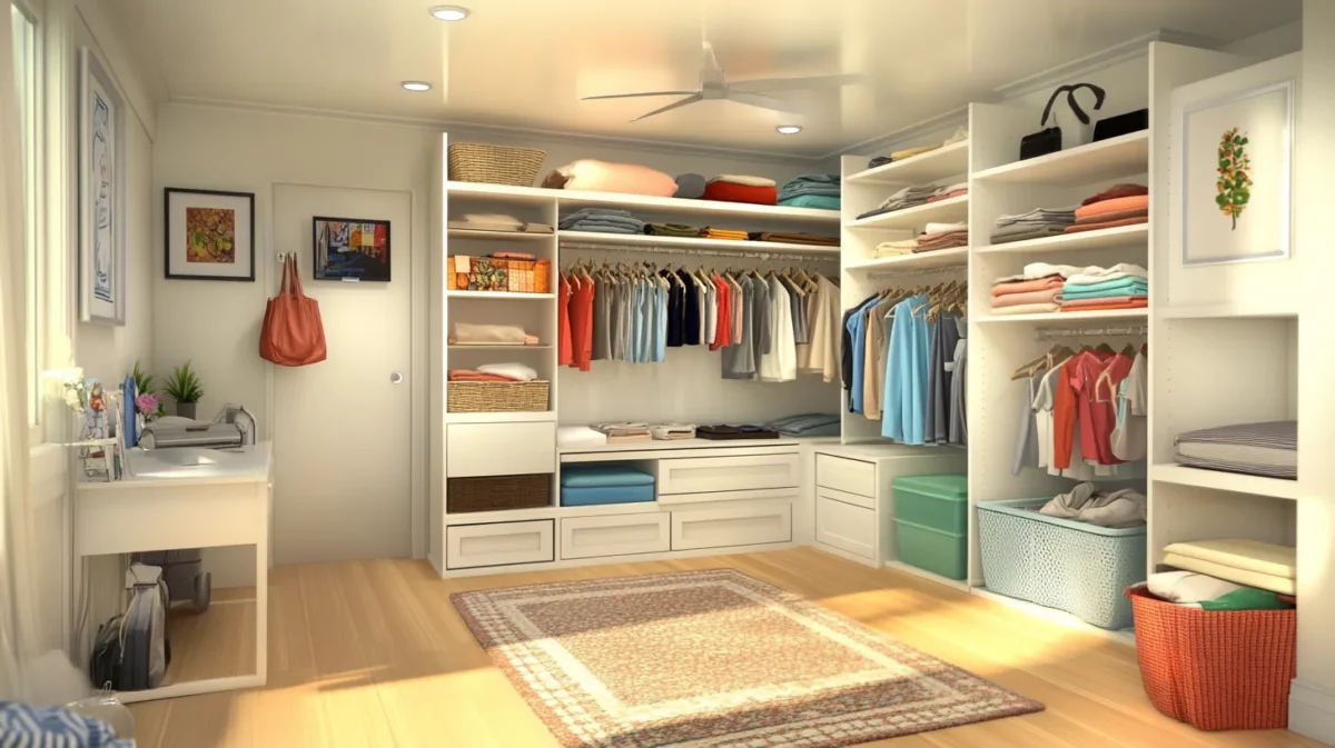 sliding interior system woman wardrobe design