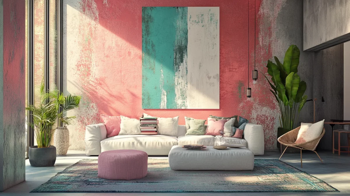 artistic energy with light pink colour combinations