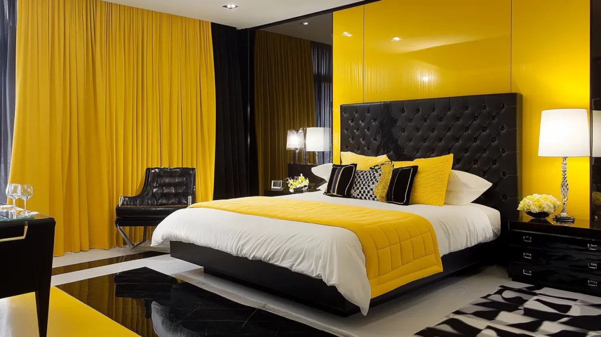 black and yellow colour combination