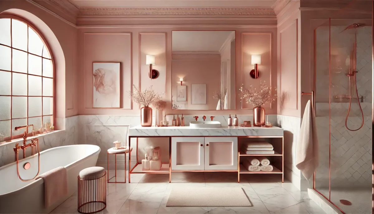 blush pink bathroom color combinations ideas