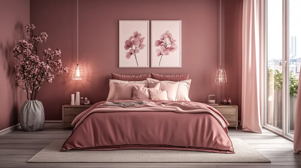 brown and dusty rose colour combinations