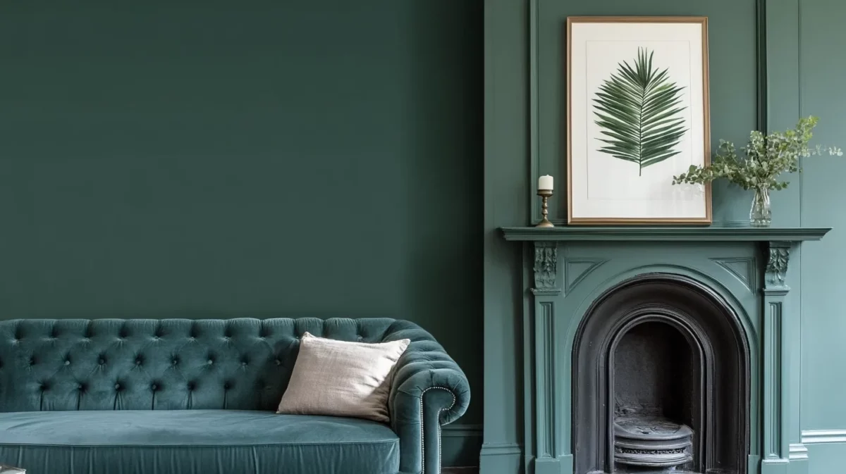 dark sea green and charcoal colour combination