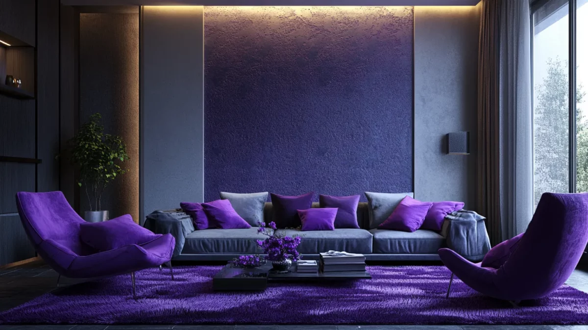 deep purple and light purple colour combination