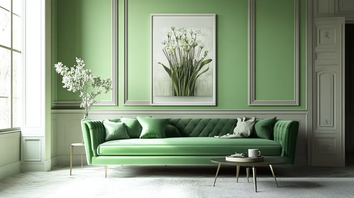 elegant mint parrot green colour combination