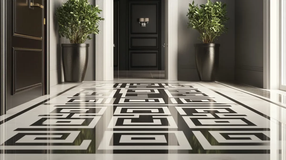 geometric maze pop designs for hall