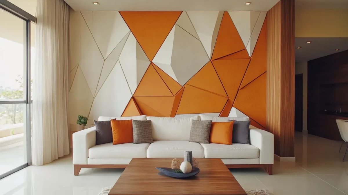 geometric wall art wall paint design