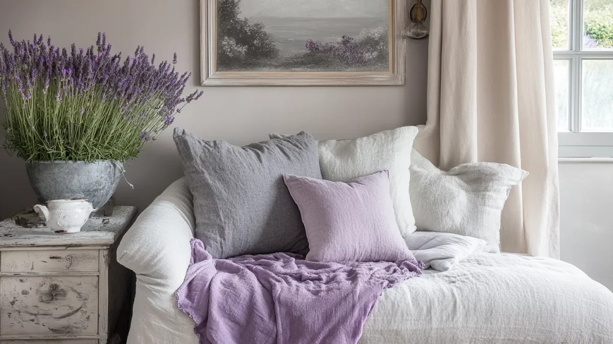 lavender and grey colour combinations