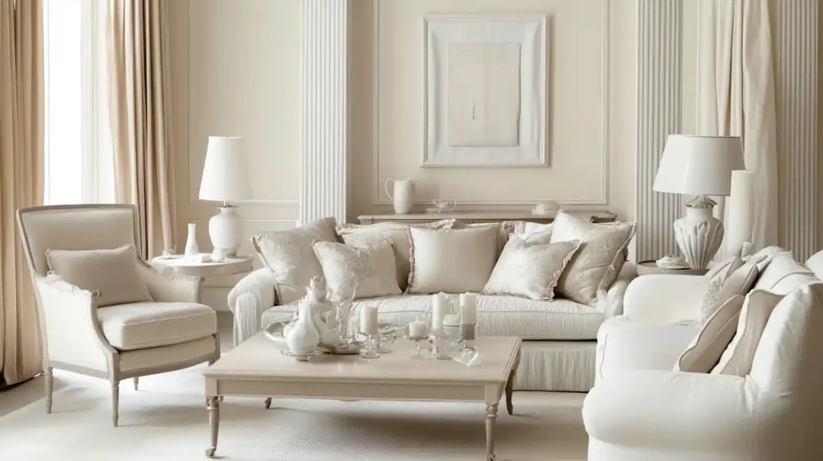 monochromatic bliss softened with creamy tones for subtle elegance