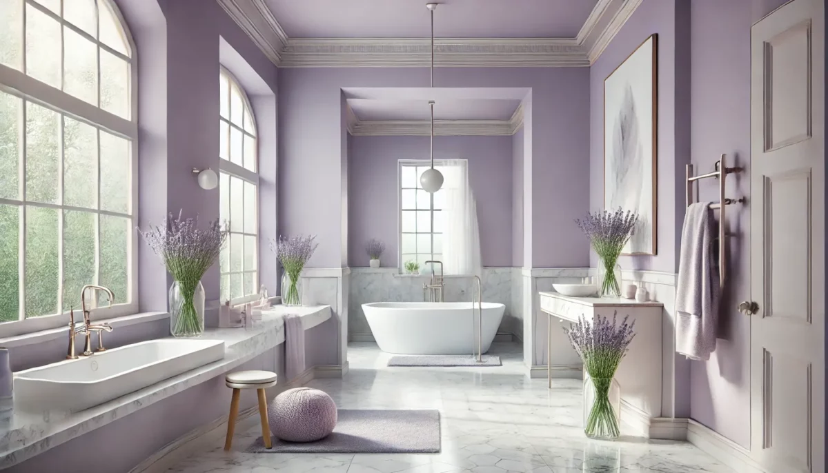 mystic lavender paint schemes for bathrooms