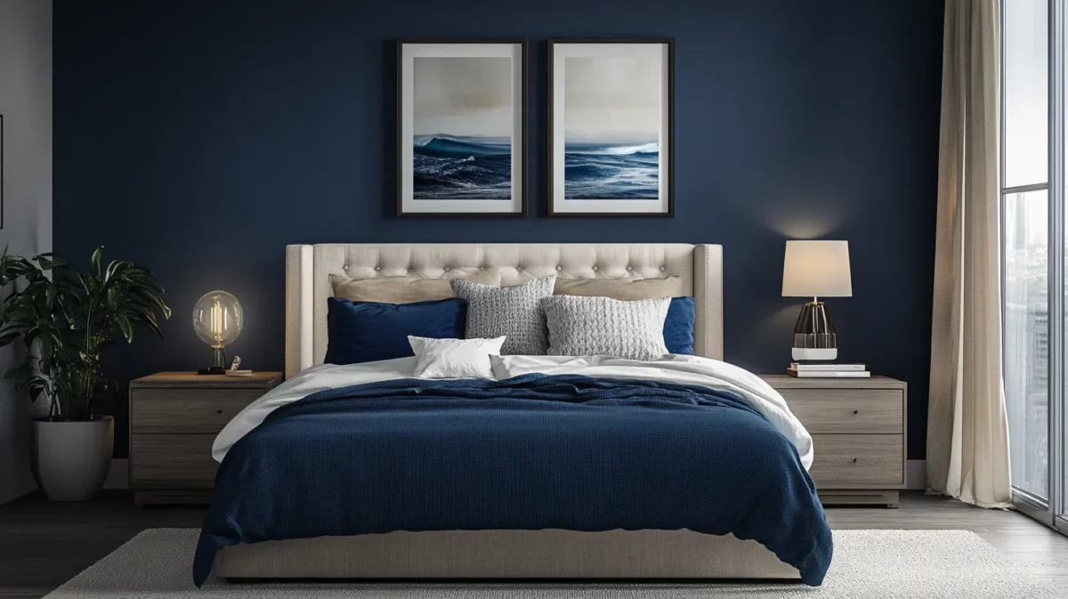 ocean breeze wall colour combination for bedroom