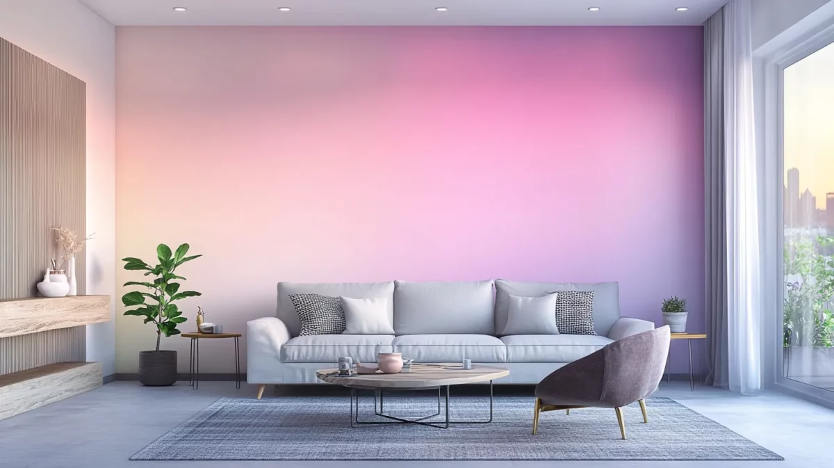 ombre magic wall paint design