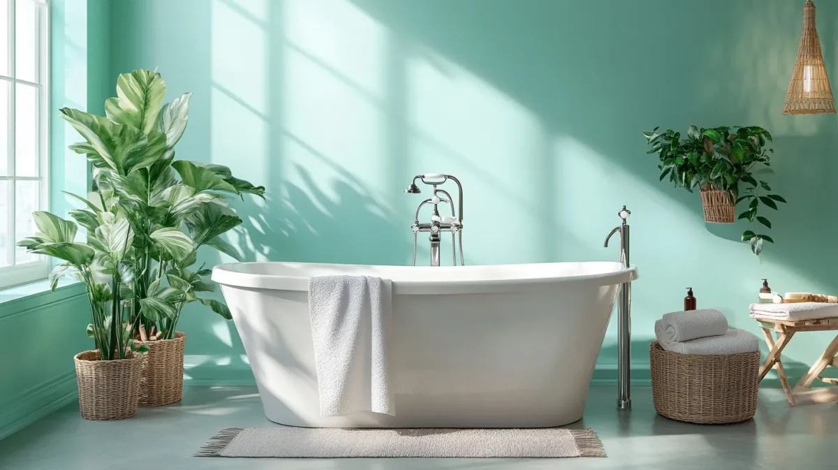 serene bathroom oasis wall colour combination