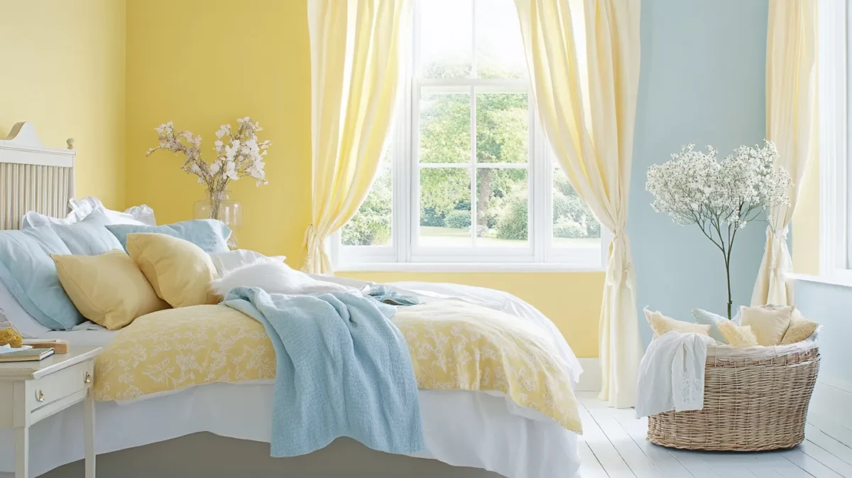 sunny serenity lemon yellow colour combination