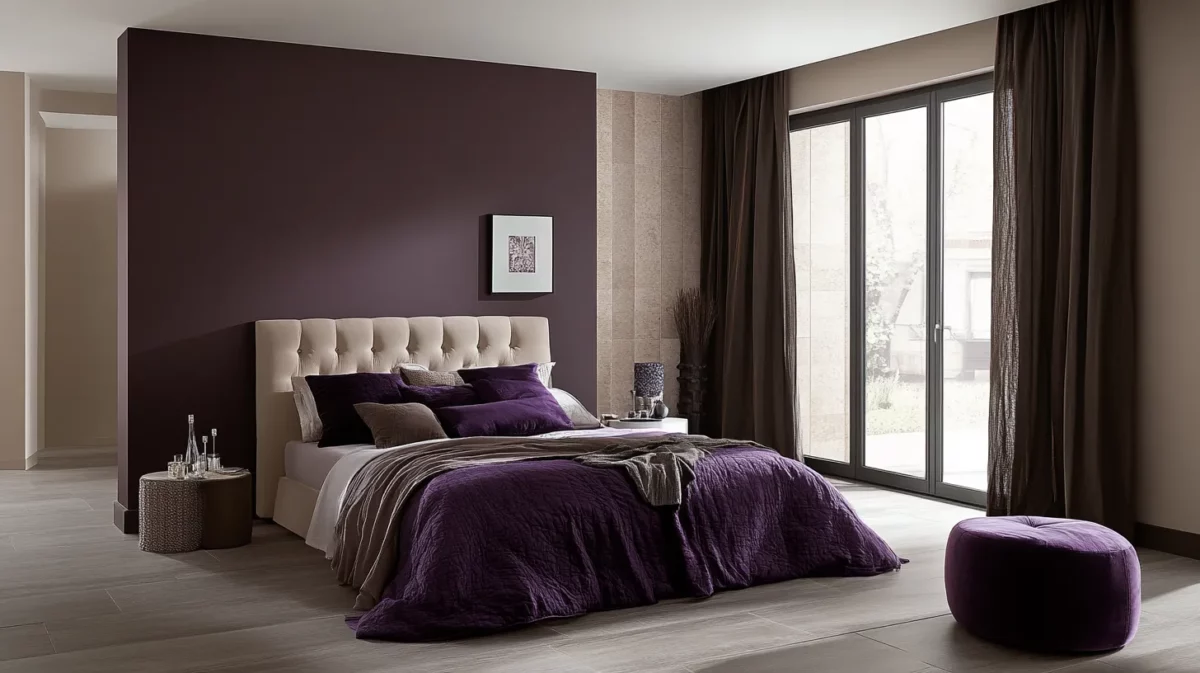 taupe brown and plum green colour combinations