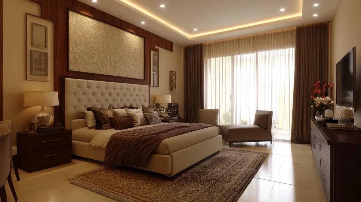 timeless opulence brown and cream colour combination