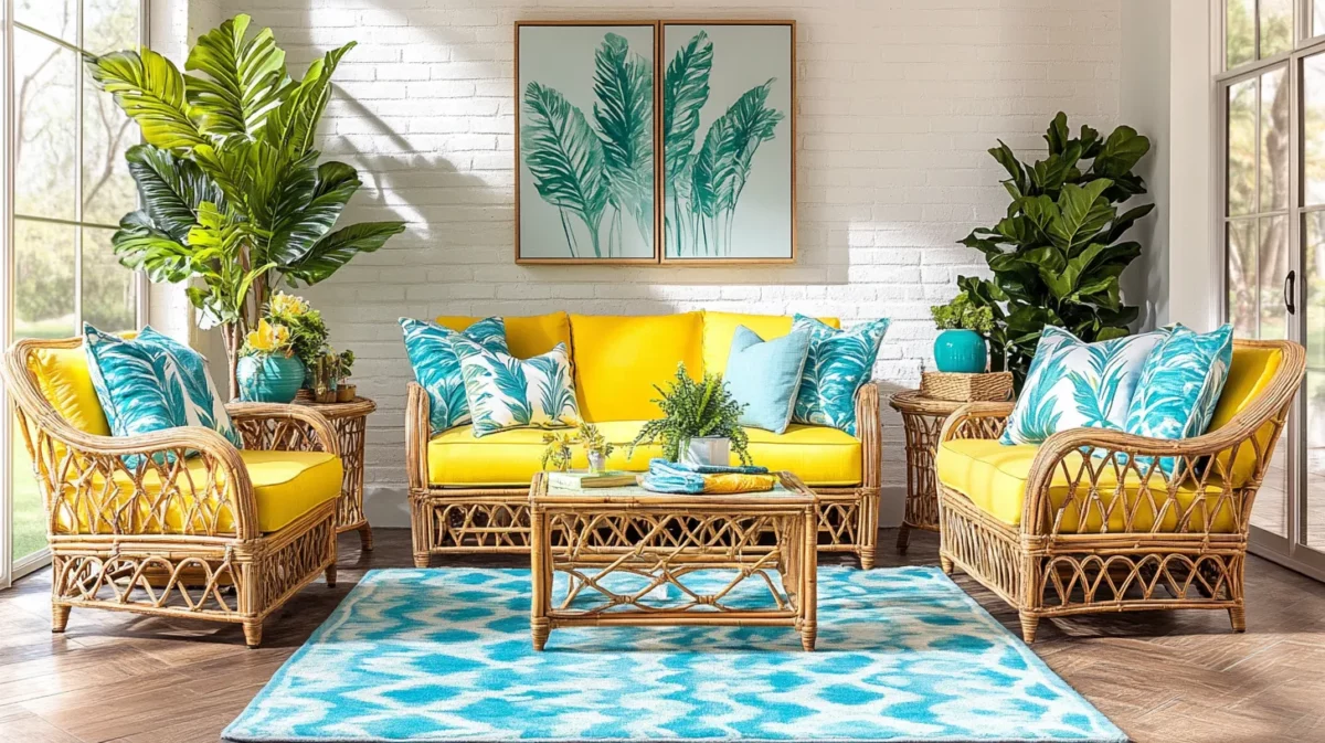 tropical radiance lemon yellow colour combination