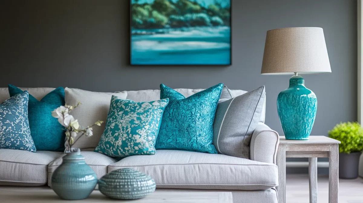 turquoise and grey colour combinations