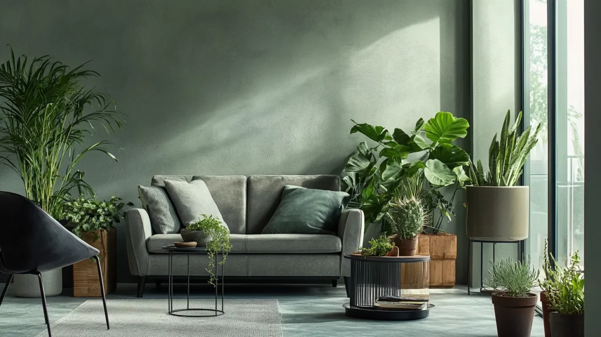 urban oasis greens wall colour combination for home