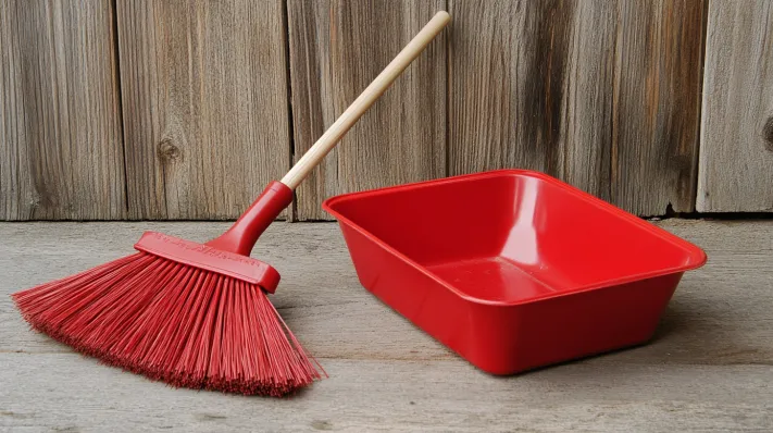 broom and dustpan home cleaning tool