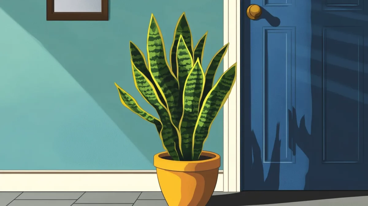 snake plant vastu placement at the entrance or foyer