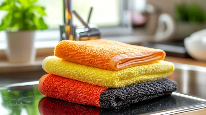 use dish towels for home cleaning