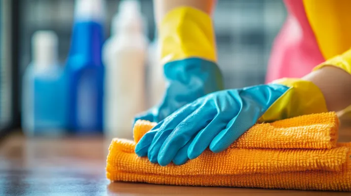 use gloves for home cleaning