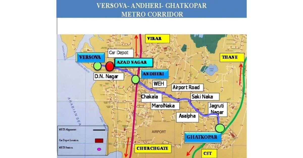 versova ghatkopar line 1 mumbai metro map