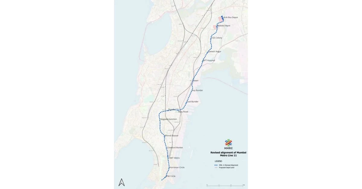 wadala to csmt mumbai metro line 11 map