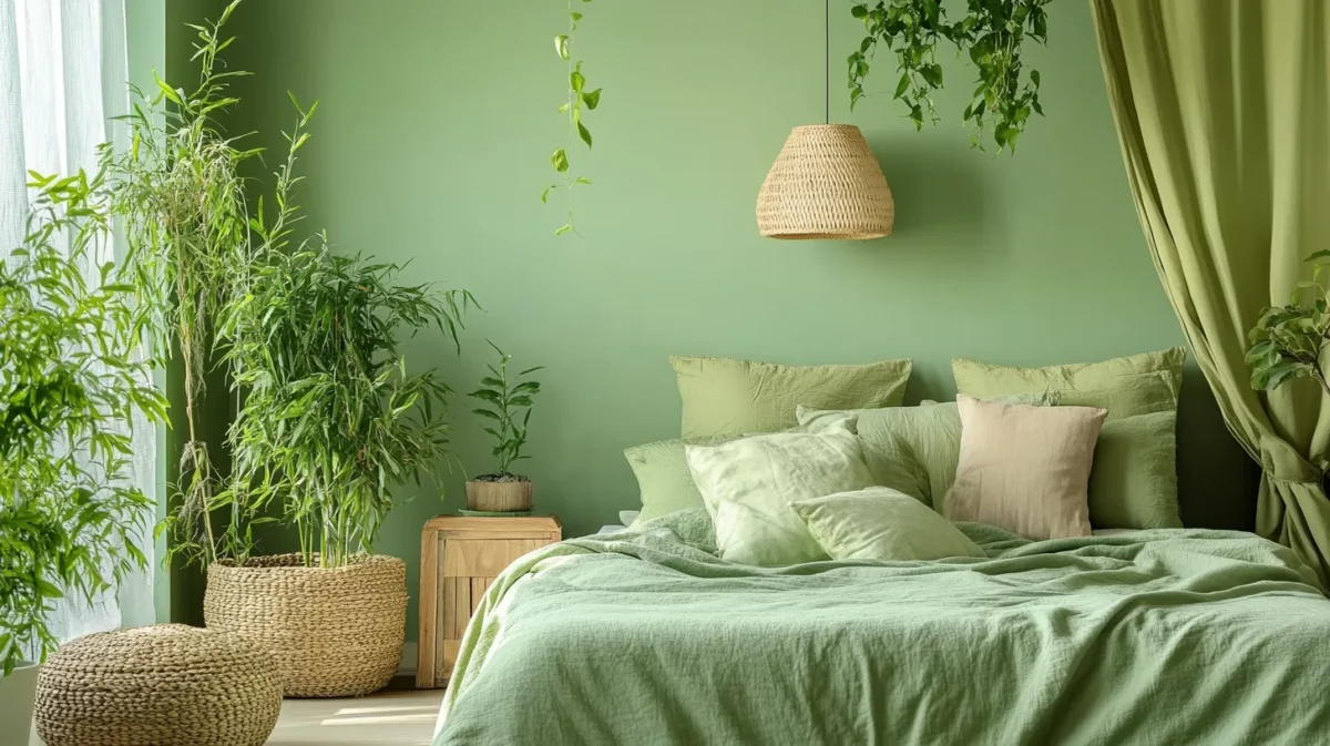 sage green calming paint colour for bedroom