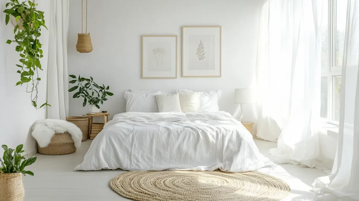 tranquil white calming paint colour for bedroom