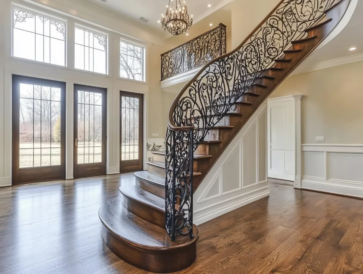 victorian stair railing design idea