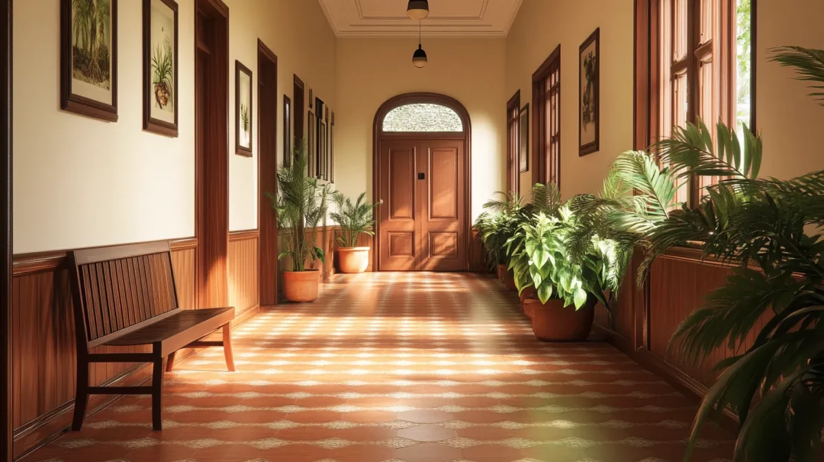 warm terracotta floor paint colour