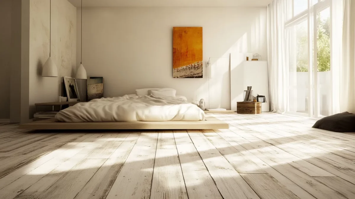 white washed wood floor paint colour