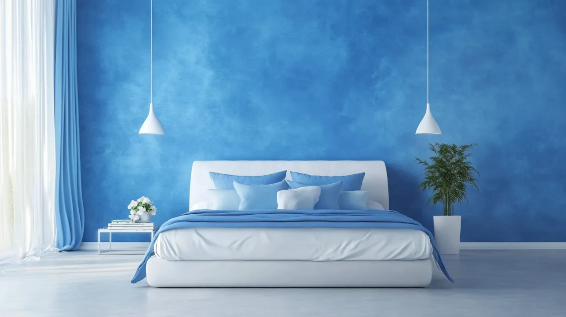 blue colour for bedroom as per vastu