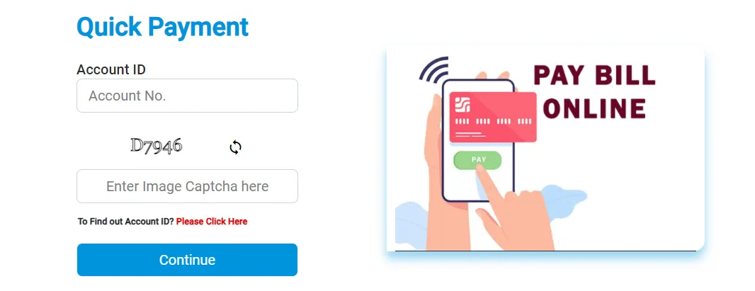 enter details bescom online bill payment