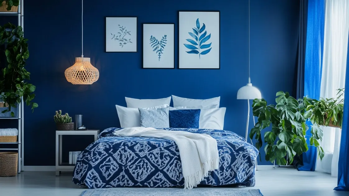 indigo colour for bedroom as per vastu