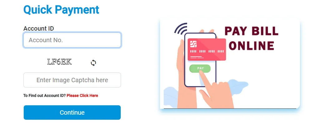 log in using user id bescom online bill payment