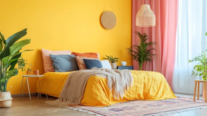 yellow colour for bedroom as per vastu