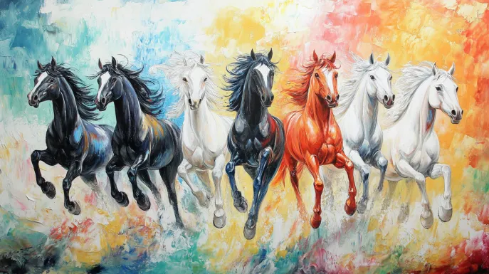 The Optimum 7 Horse Painting Vastu Direction in an Office