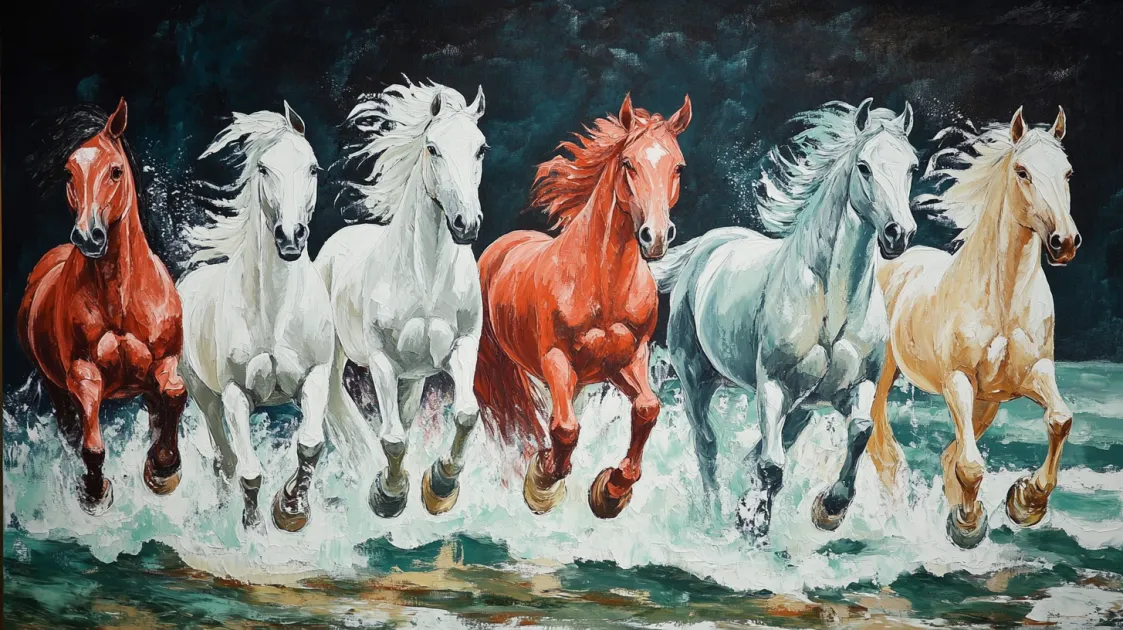 Can I Place 7 Running Horses Painting in the Bedroom as Per Vastu?