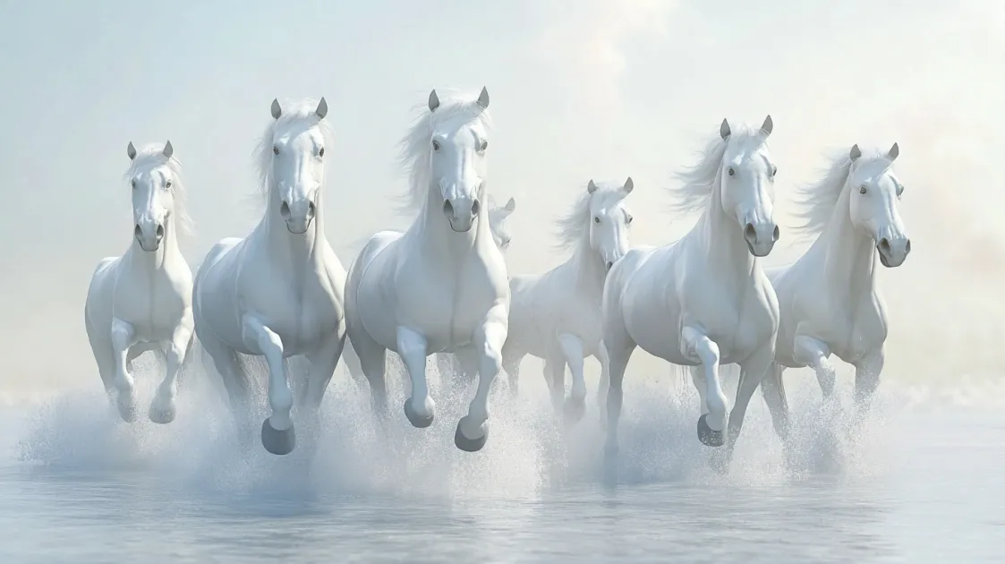 Seven Running Horse Vastu: The Best Room to Place The 7 White Horse Images as Per Vastu