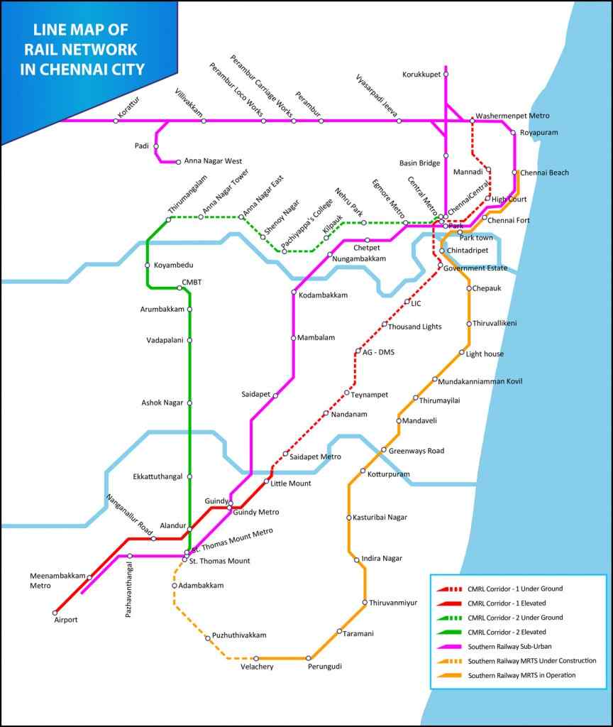 chennai metro blue line route