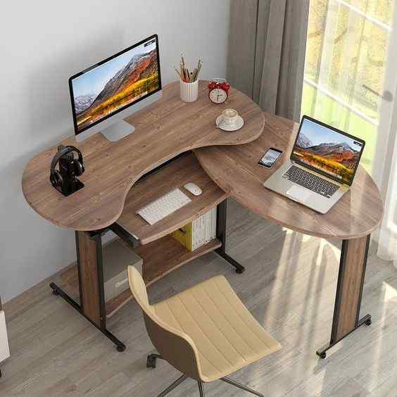 corner computer table